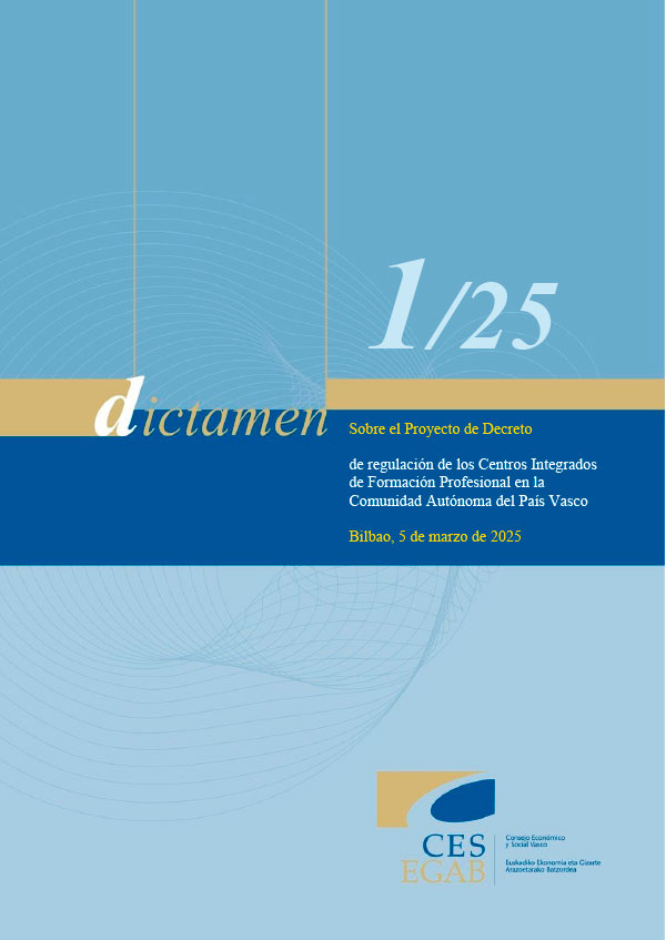 Dictamen 1/25 de 5 de marzo, sobre el proyecto de decreto de regulación de los Centros Integrados de Formación Profesional en la Comunidad Autónoma del País Vasco