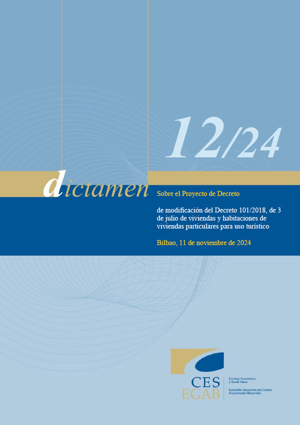Dictamen 12/24 de 11 de noviembre sobre el Proyecto de Decreto de modificación del Decreto 101/2018 de viviendas y habitaciones de viviendas particulares para uso turístico