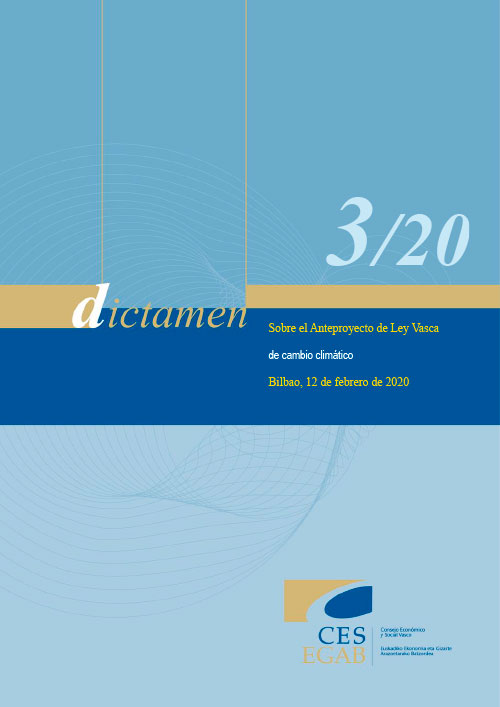 Dictamen 3/20 relativo al Anteproyecto de Ley Vasca de Cambio Climático