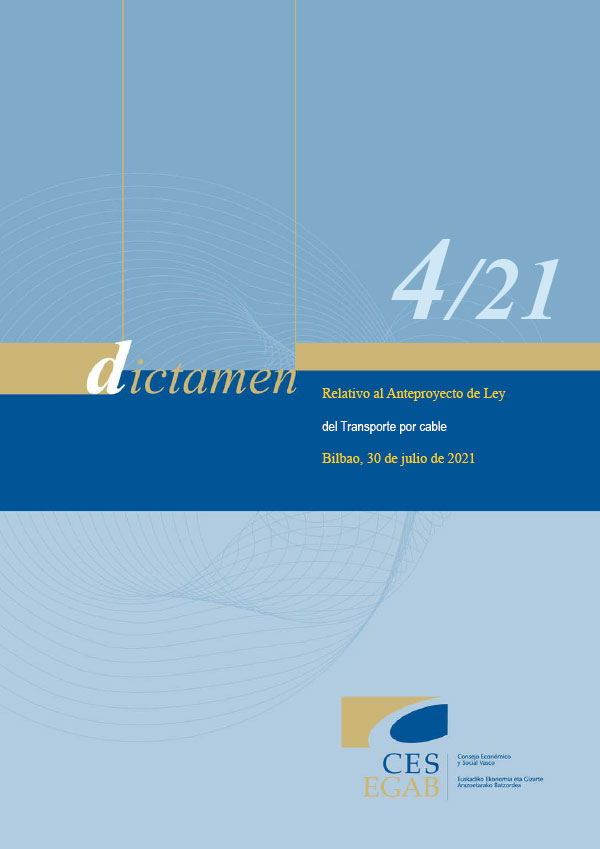 Dictamen 4/21 relativo al Anteproyecto de Ley del Transporte por cable