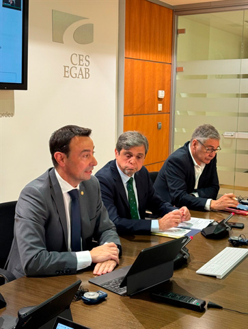 Mikel Torres bigarren lehendakariordeak eta bere taldeak hitza hartu dute EGABen osoko bilkuran